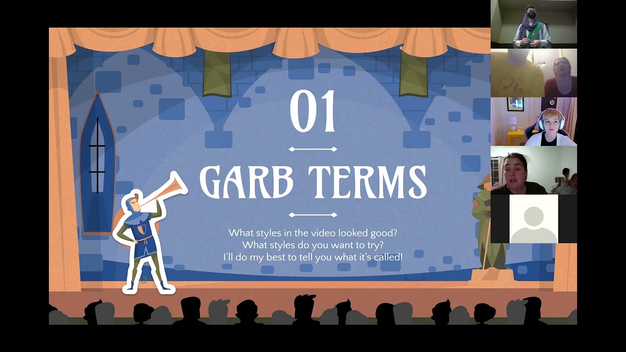Newcomers' Academie 3: Garb in the SCA