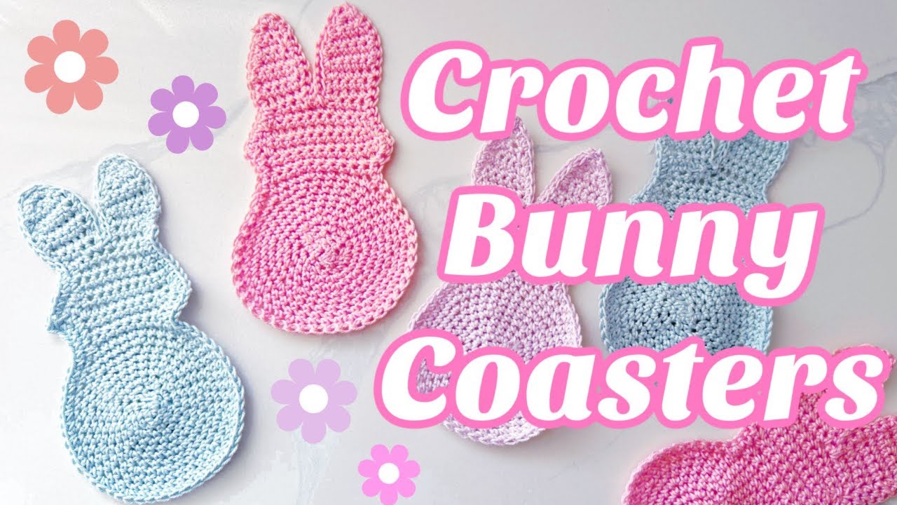 Crochet Bunny Coasters | Beginner Friendly Easter Crochet