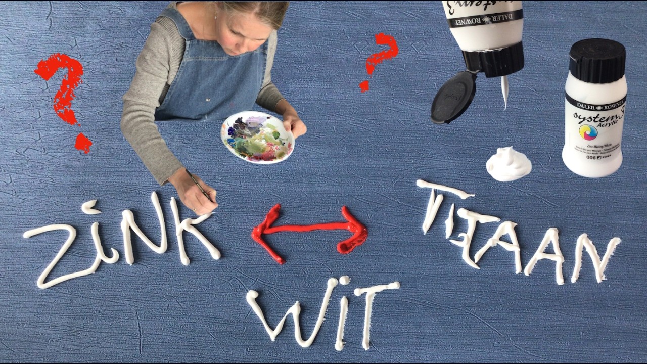 Wat is het verschil tussen titaanwit en zinkwit en waarvoor en wanneer gebruik je ze