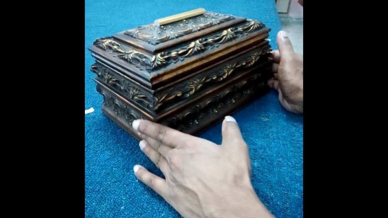 How to make antique wooden  jeweler box