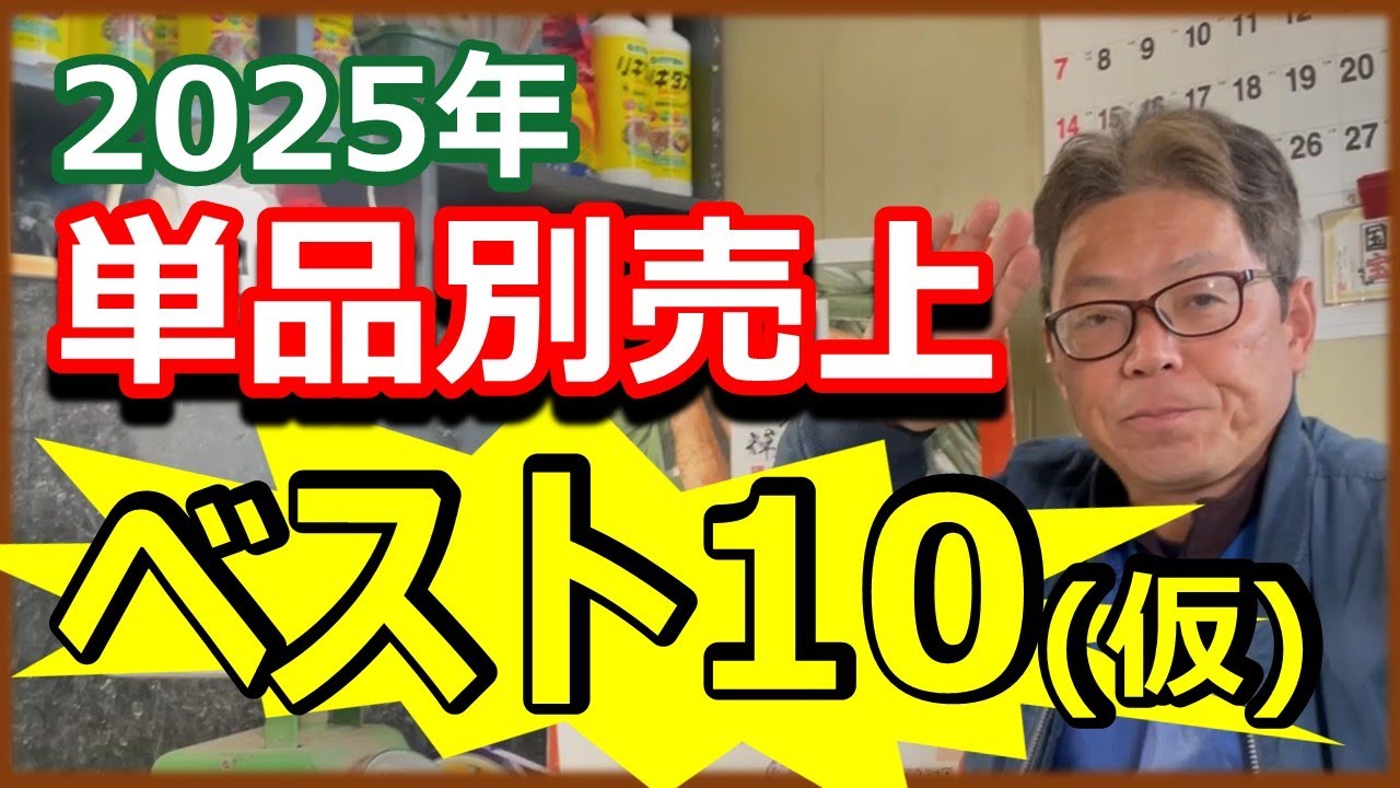 今年の単品売上ベスト10（仮）