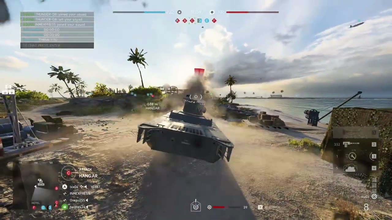 Capture and hold the flag!  Battlefield V  Wake island