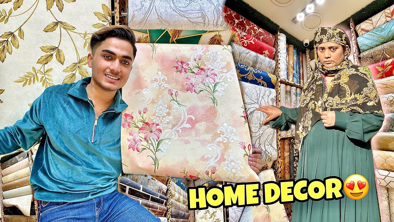 Room Makeover ke Lie, Wallpaper Le Aye😍 | Konsa Wallpaper Pasand kra He Humne, Cupcakes Bnaye🧁
