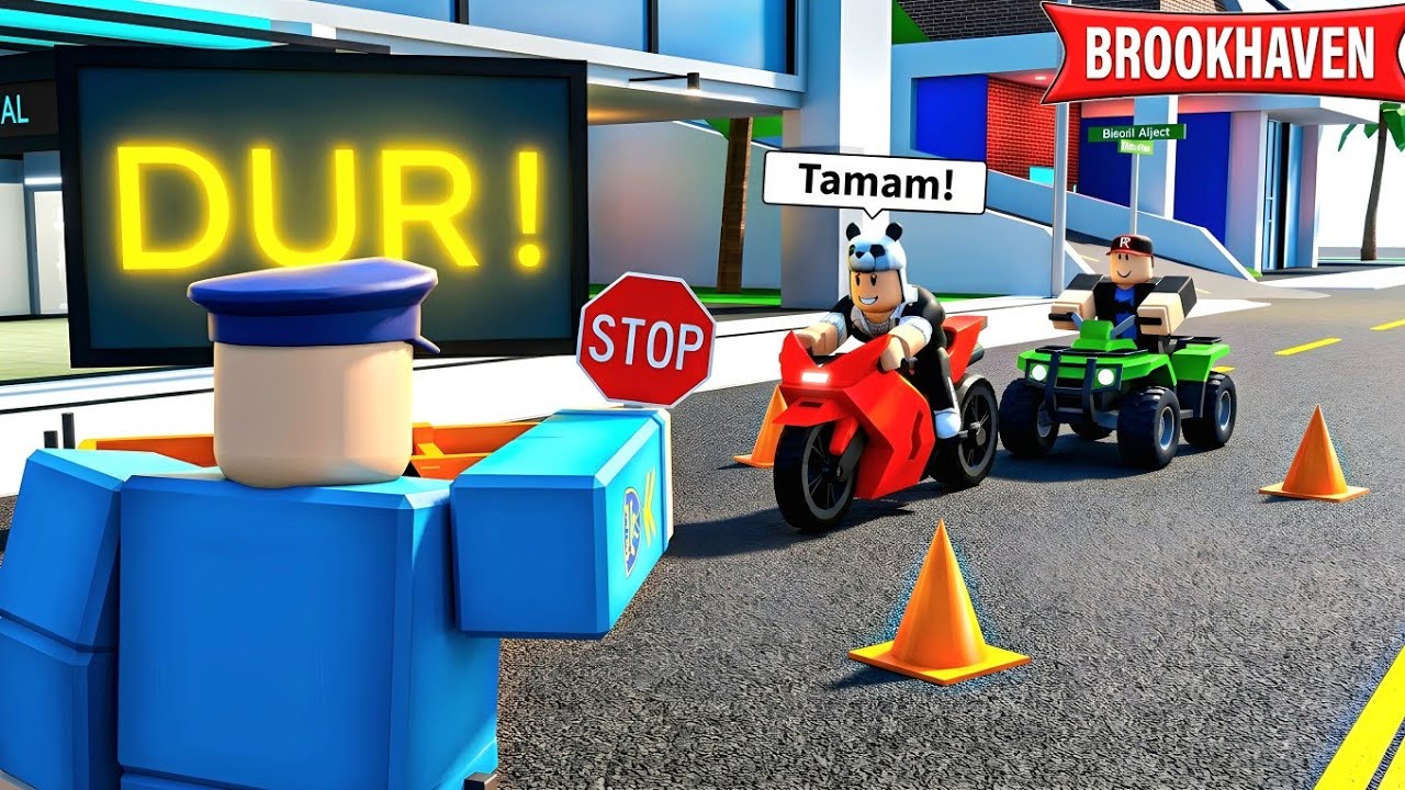 Trafik Kurallarına Uymaya &Ccedil;alıştık! - Roblox Brookhaven