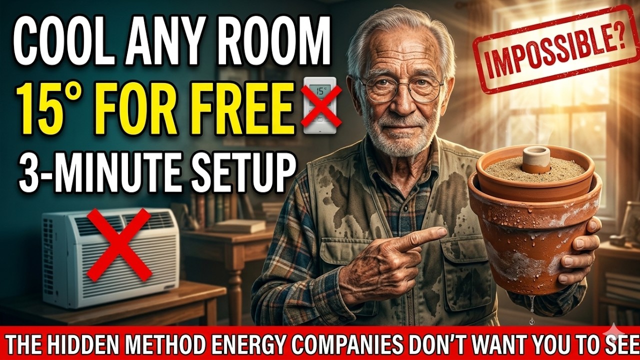 Cool Any Room to 15&deg;C for Free &mdash; No AC, No Fan, No Electricity 3 Minute Hack