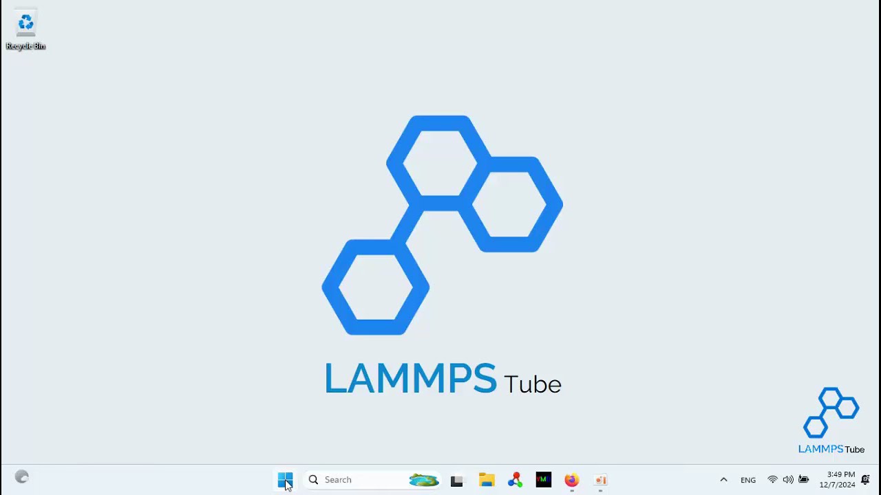 Install and Running LAMMPS (2024 version) on Windows