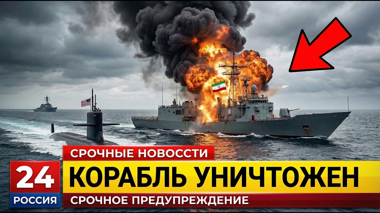 АМЕРИКАНСКАЯ ПОДЛОДКА ПОТОПИЛА ИРАНСКИЙ ФРЕГАТ | ОПЕРАЦИЯ «ЭПИЧЕСКАЯ ЯРОСТЬ»