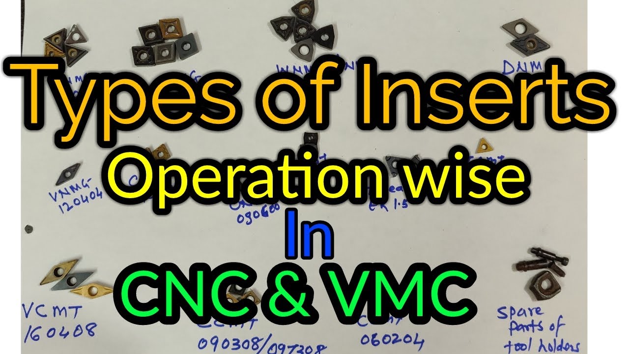 Types of Inserts Used in CNC machine. Types of Inserts in CNC.Types of Inserts used in VMC