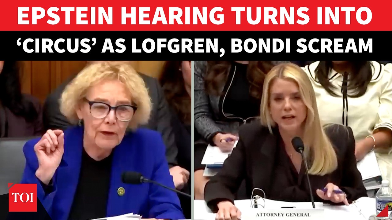 ‘Better Join Circus & Do...’: Pam Bondi, Lofgren Shout At Each Other During Fiery Epstein Hearing