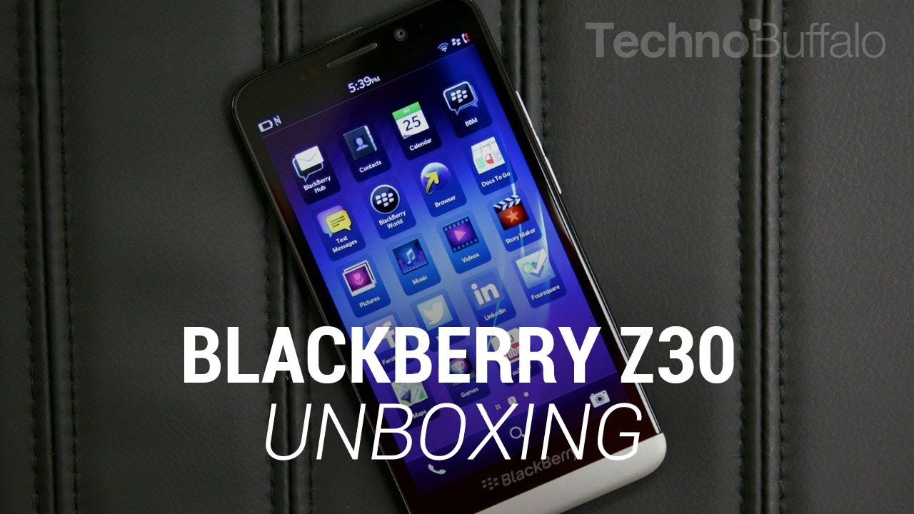 BlackBerry Z30 Unboxing