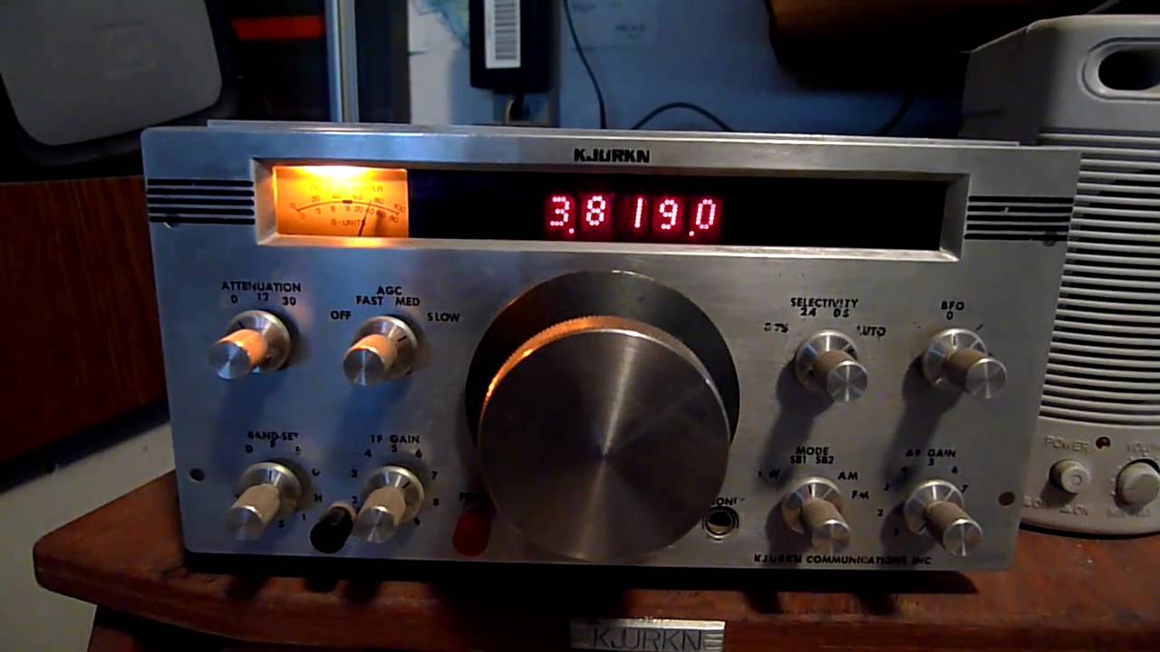Home brew ham receiver demo..it's the KJURKN