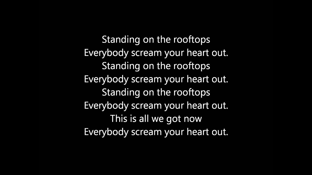 Lost Prophets - Rooftops Lyrics [HQ]