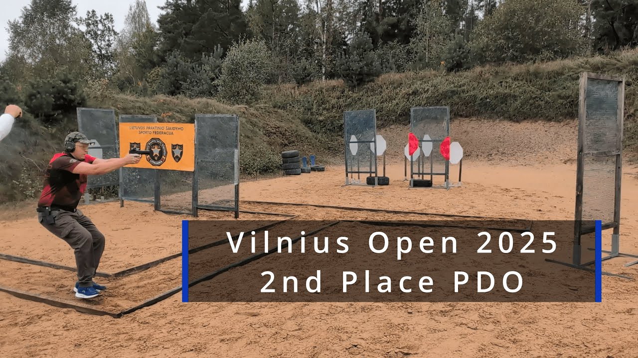 Vilnius Open 2025 2nd Place PDO Walther PDP IPSC