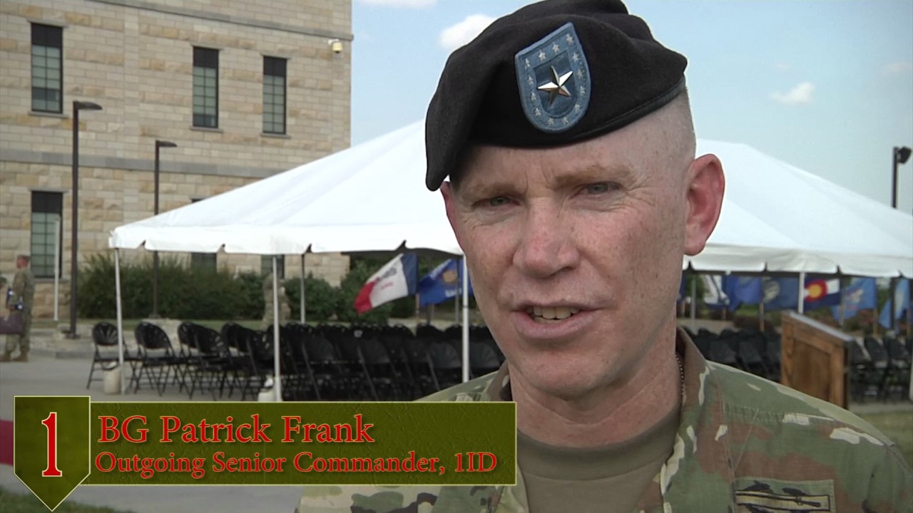 'Big Red One' bids farewell to BG Frank