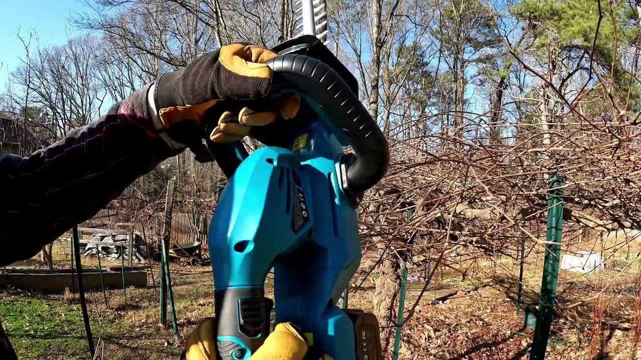 PRUNING GRAPEVINES IN ONE THIRD THE TIME WITH NEW CORDLESS TOOLS