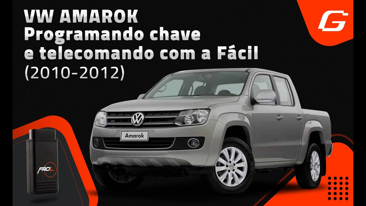 Programando chave e telecomando na VW Amarok (2010- 2012)  com a Fácil