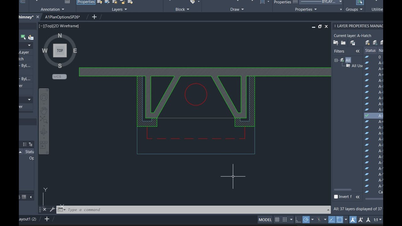 How To Draw A Chimney In AutoCAD
