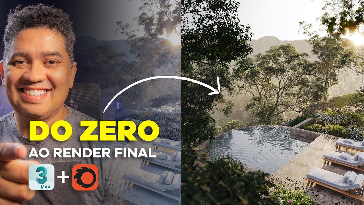 Como criar um render realista de externas com o Corona Renderer e o 3dsMax - LIVE