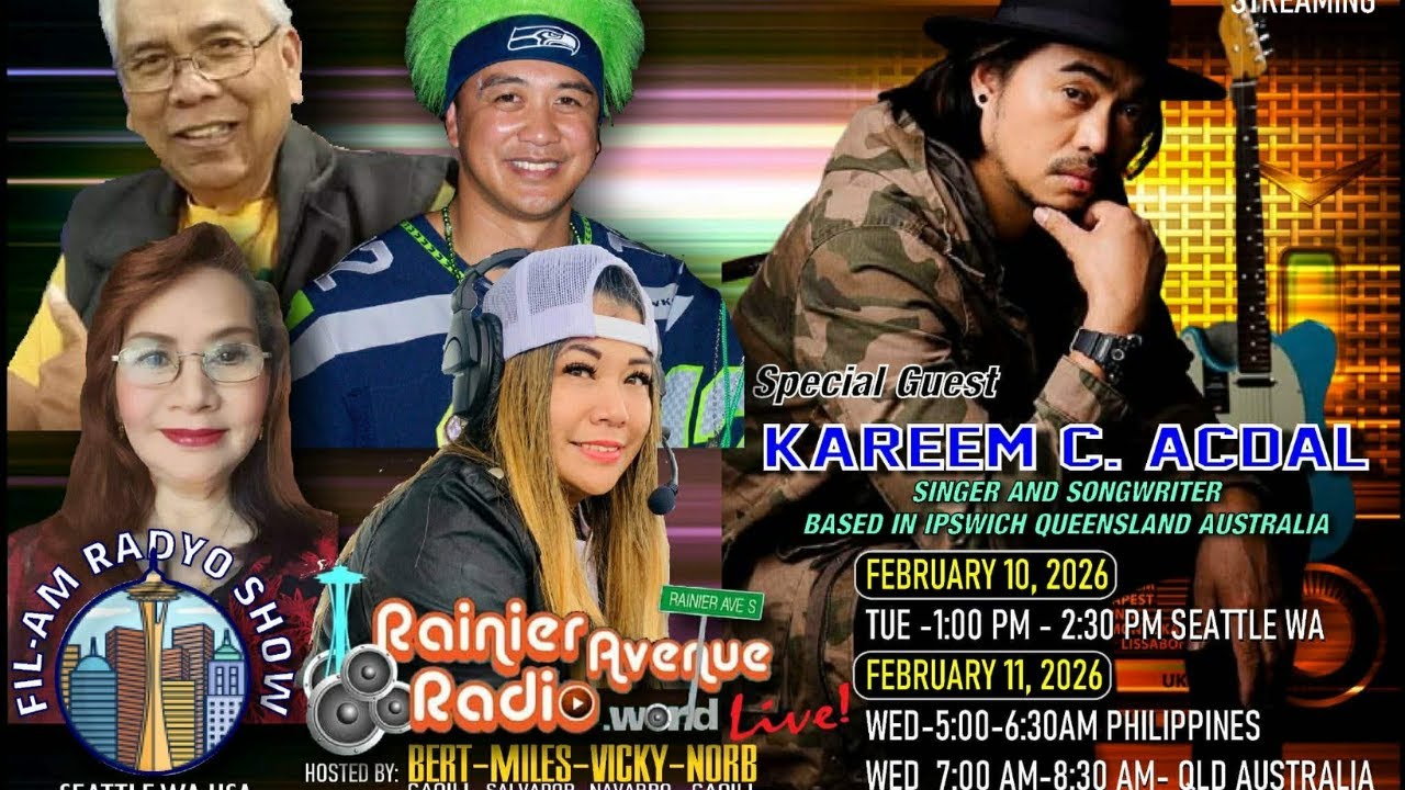 The Fil-Am Radyo Show 433 featuring Australian singer Kareem Acdal