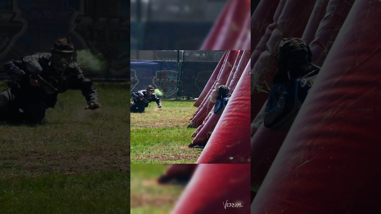 When you cook em, but also get cooked. ⁣⁣Pro paintball. ⁣⁣#paintball #shorts #NXL