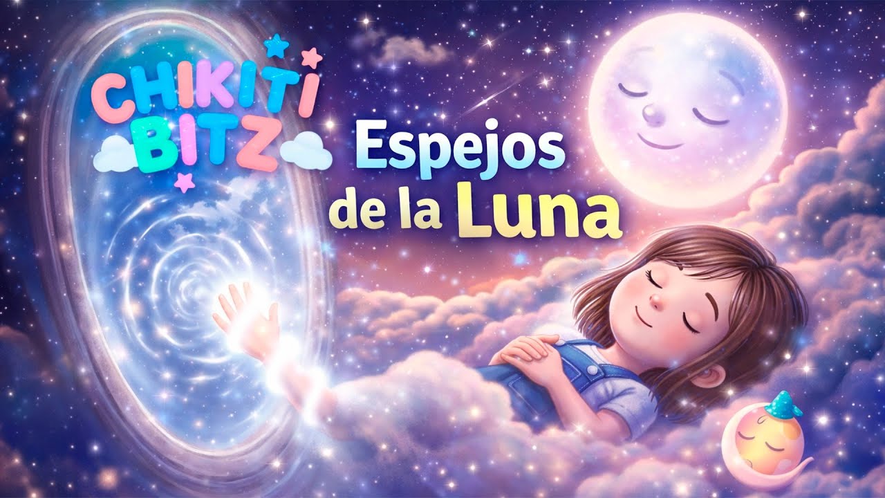 Espejos de la Luna 🌙✨ Canción para Dormir Niños 😴 Música Relajante Infantil | Chikiti Bitz