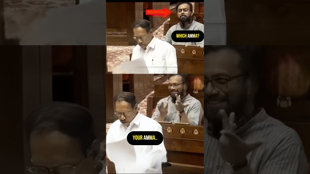 Which Amma? Your Amma? 😂 | John Brittas vs Thambidurai | Parliament Malayalam Troll Video #shorts