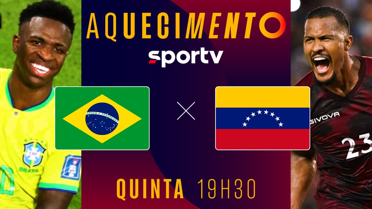 BRASIL X VENEZUELA | AQUECIMENTO | COM IMAGENS | ELIMINATÓRIAS DA COPA 2026 | #live | sportv