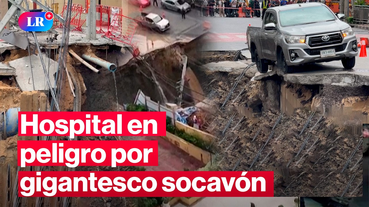 🚨 Caos en BANGKOK: impactante SOCAV&Oacute;N GIGANTE aparece tras hundirse el suelo | #LR