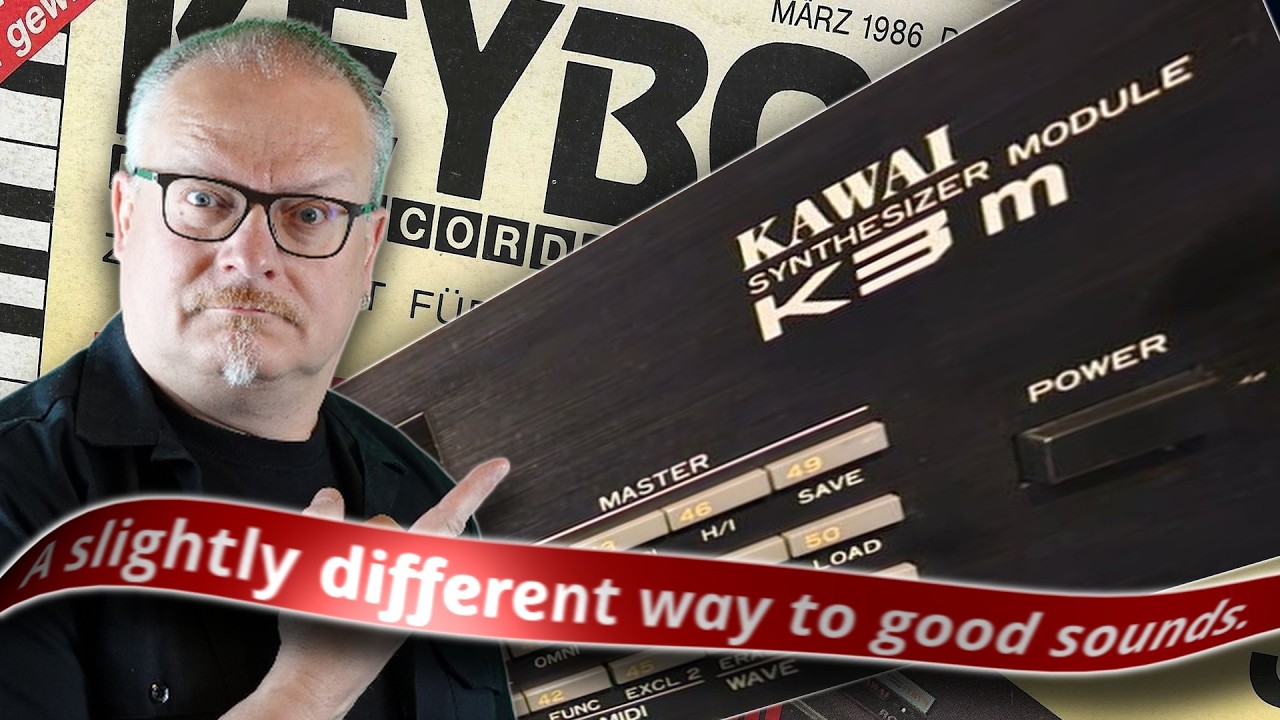 German KB-Magazin/March 1986 (EP.16) featuring the KAWAI K3/K3m digital synthesizer. Roland MKB200