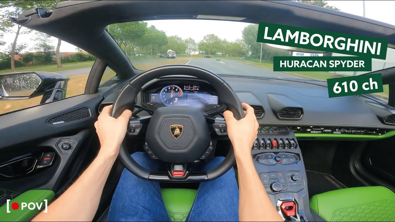 Lamborghini Huracán LP 610-4 Spyder POV - Un Son de Dingue ! (4K) (Version Longue)