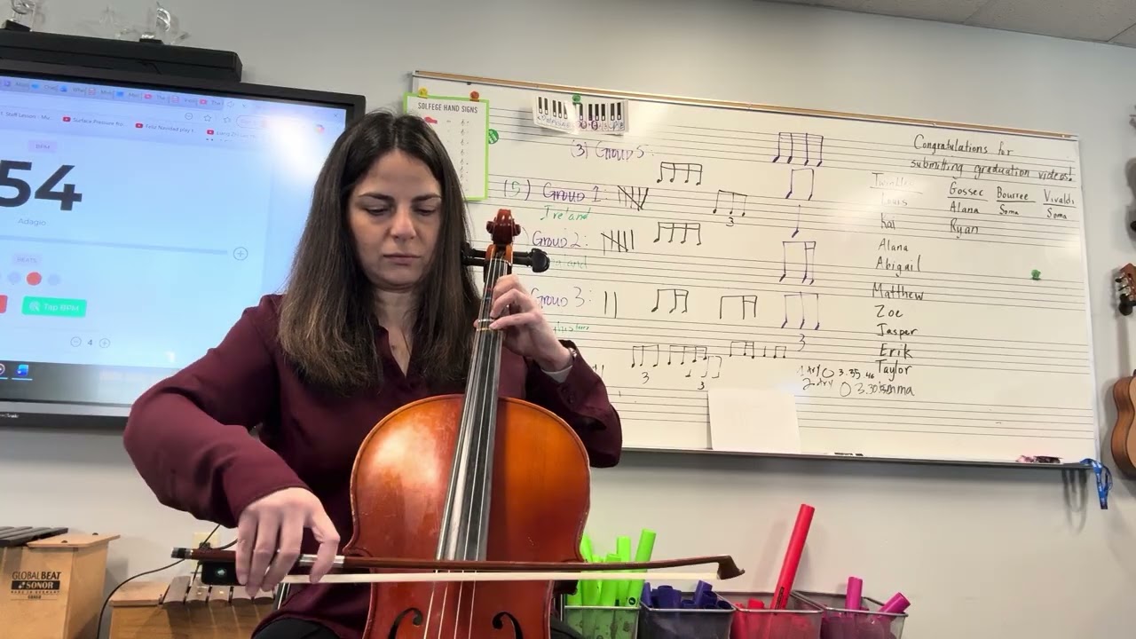 Perpetual motion in d major cello