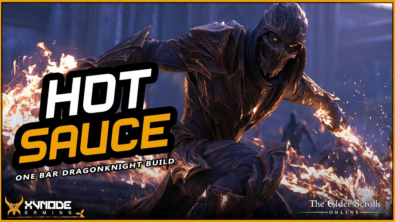 ESO | Hot Sauce! | This One Bar Dragonknight PVE Build HITS like a TRUCK!
