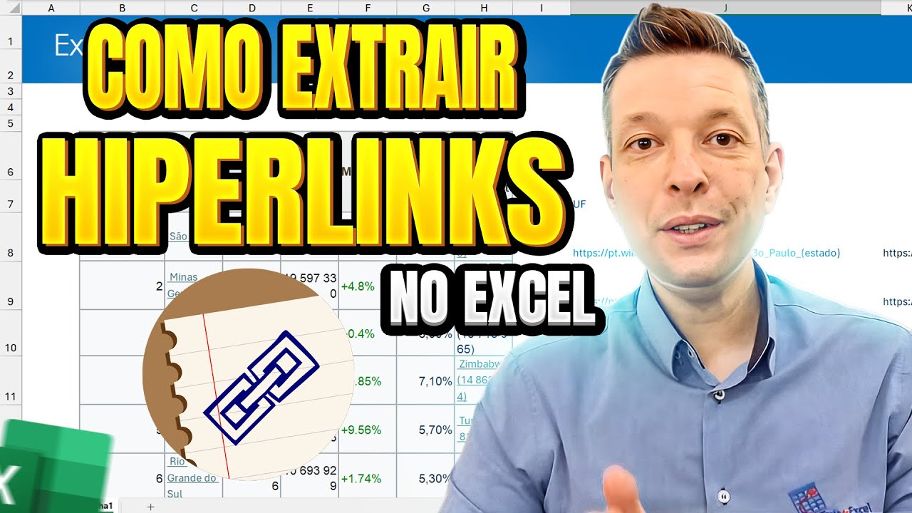 Como Extrair Hiperlinks de Células no Excel - Extrair Links de Células