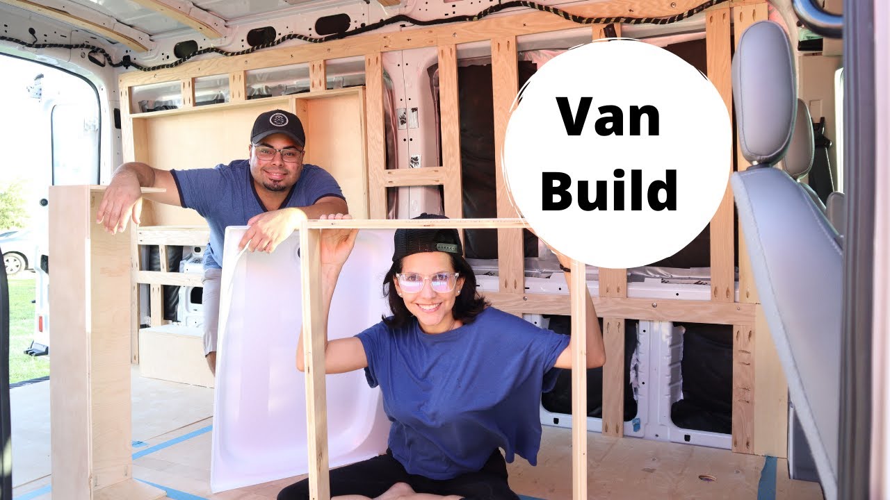 Ford transit Shower pan/wheel well cover/VanBuild Ep.4