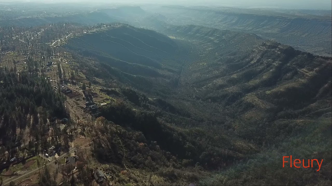 Paradise, California from the Air Nov. 2021