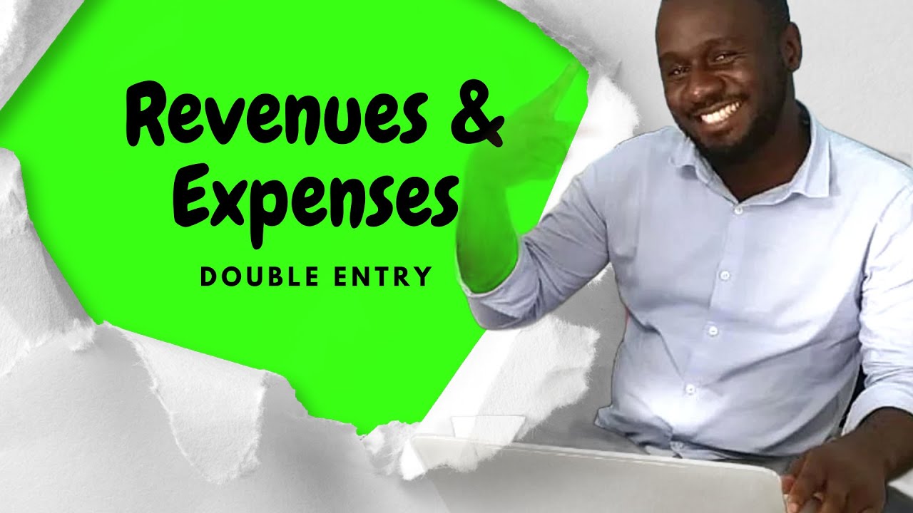 Double Entry Accounting Worked Examples | Double entry for Revenues and expenses