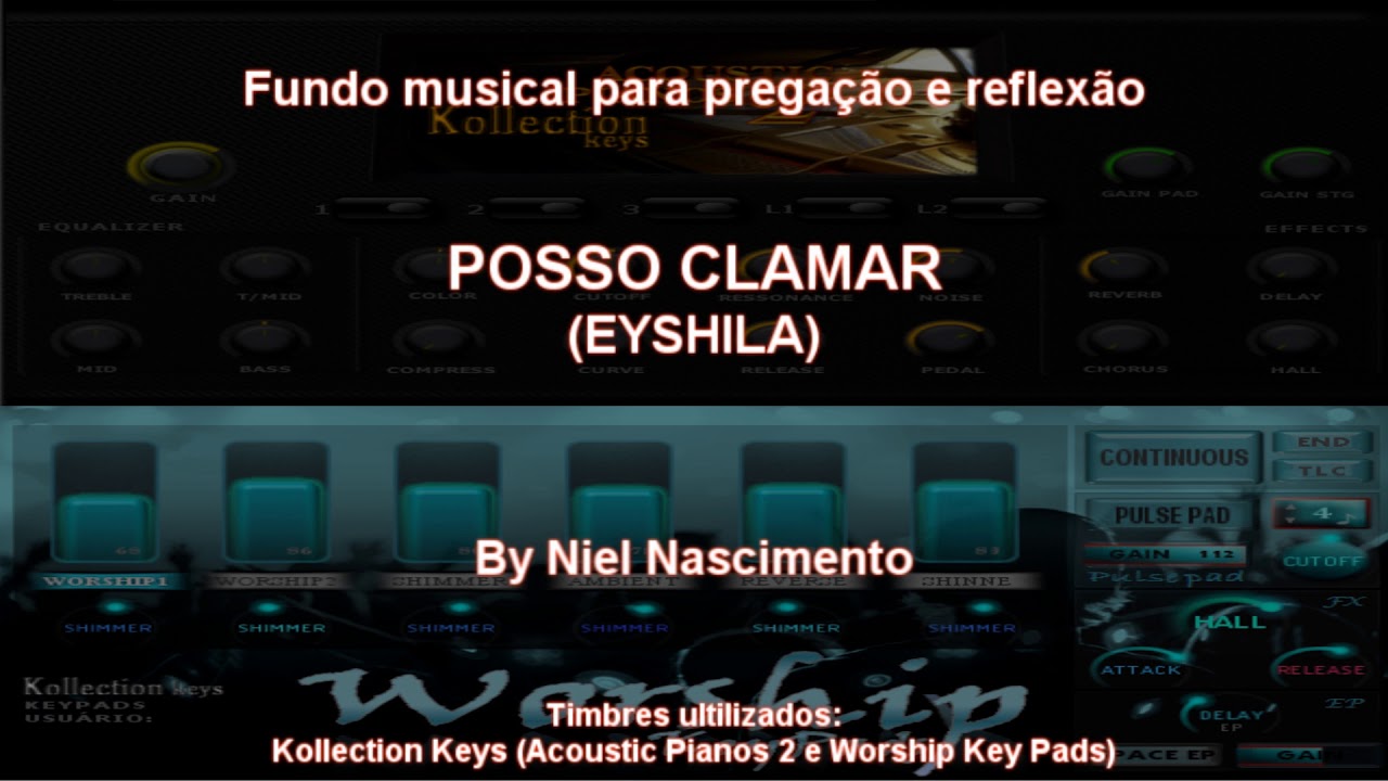 🎶 Fundo Musical no piano (Posso Clamar - Eyshila)