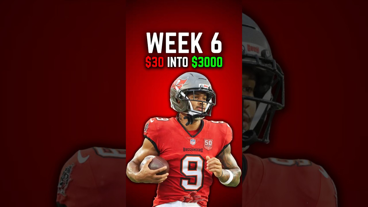 Week 6 $30 into $3000 Lay ✅🏈 #nfl #nflweek6 #football #parlay #nflbets