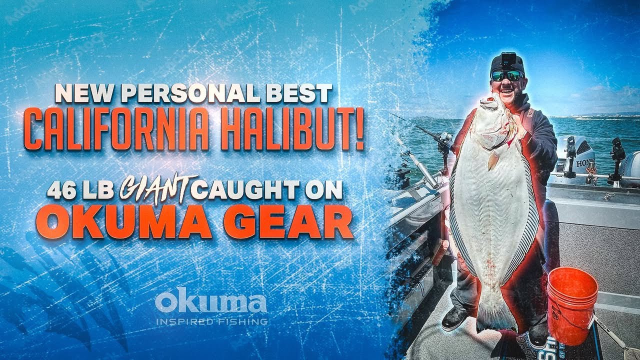 MONSTER 46lb HALIBUT! 😱 My Biggest Ever Caught in San Francisco Bay (PB SMASHED)