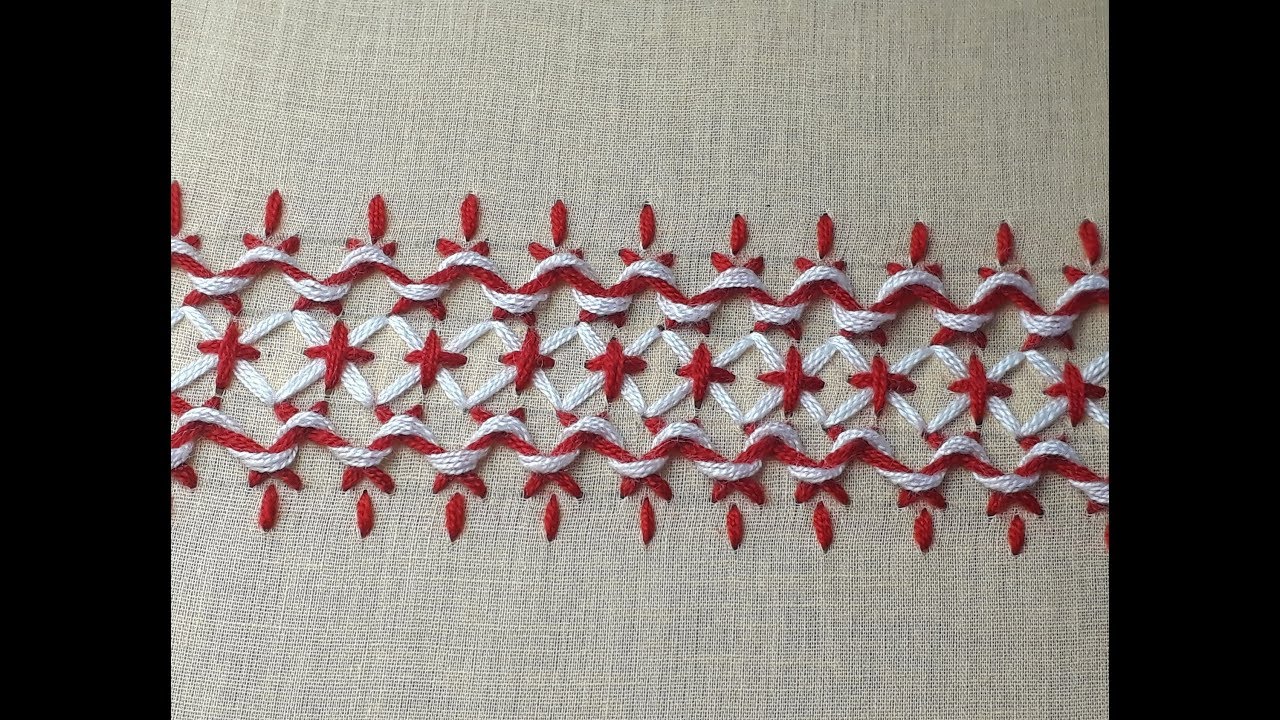 Hand Embroidery Border Line Design | Border Line Design