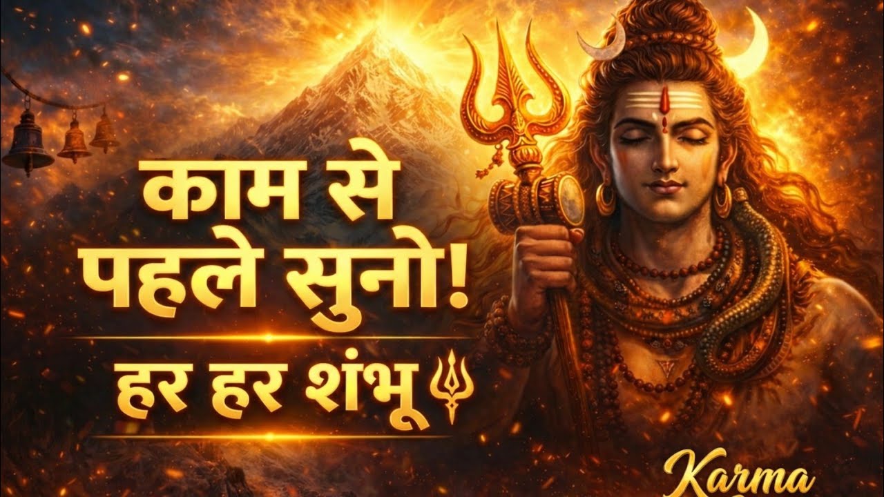 Kaam Shuru Karne Se Pehle Yeh Bhajan Zaroor Sune | Har Har Shambhu Mahadev 🙏🔱