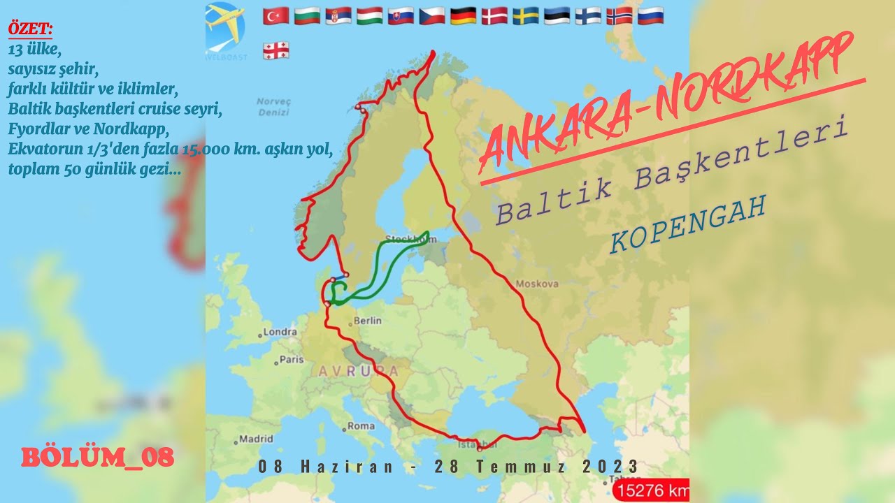 KOPENGAH, NORVEÇ KARAVANLA YURT DIŞI GEZİMİZİN CRUİSE BÖLÜMÜ (8) Kopengah cruise limanı