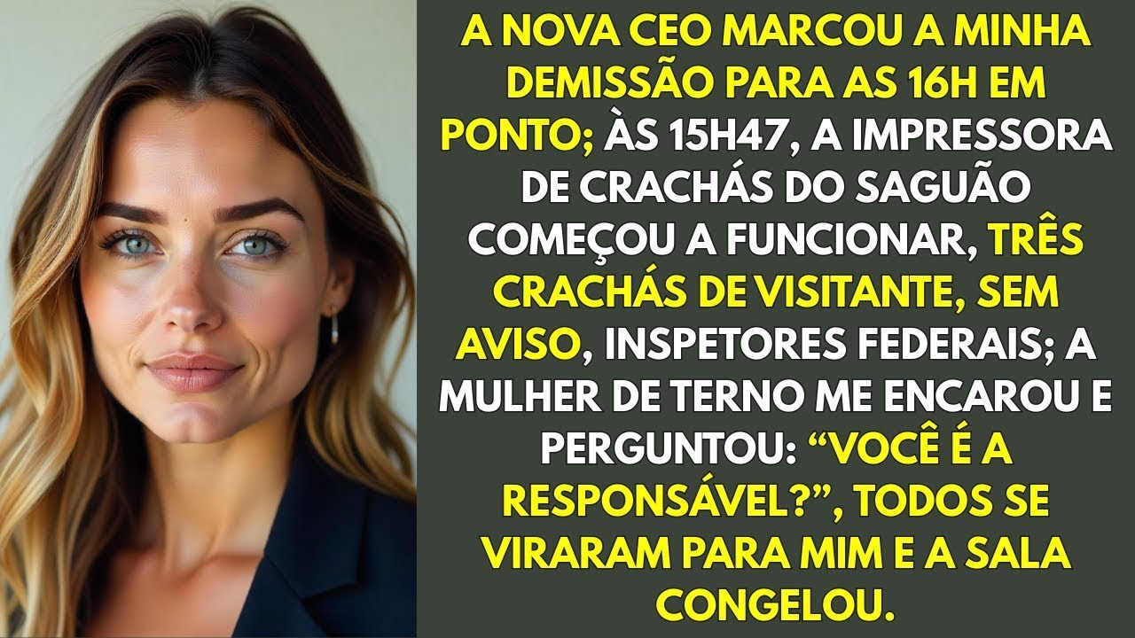 Ela agendou minha demissão para as 16h — às 16h05 , o governo interveio