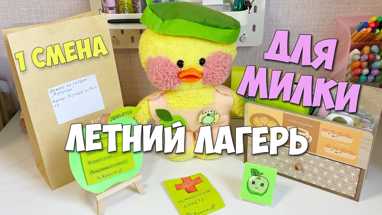 В какой лагерь поедет уточка Милка?!? Летние Идеи для уточек LALAFANFAN