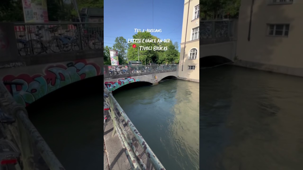 Kennst du den Ausgang aus dem Eisbach? #m&uuml;nchen #eisbach