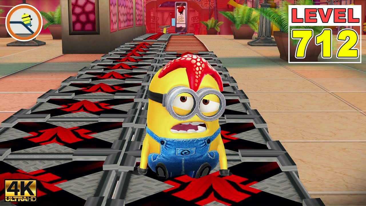 Despicable Me: Minion Rush LEVEL 712 - Starfish minion use the Slides 10 times at the Mall
