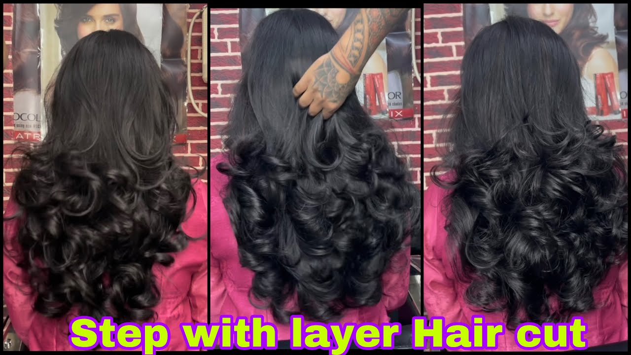 How to: Step with Layer hair cut/tutorial/Step by step/easy way/multi layer hair cut/in Hindi 2021