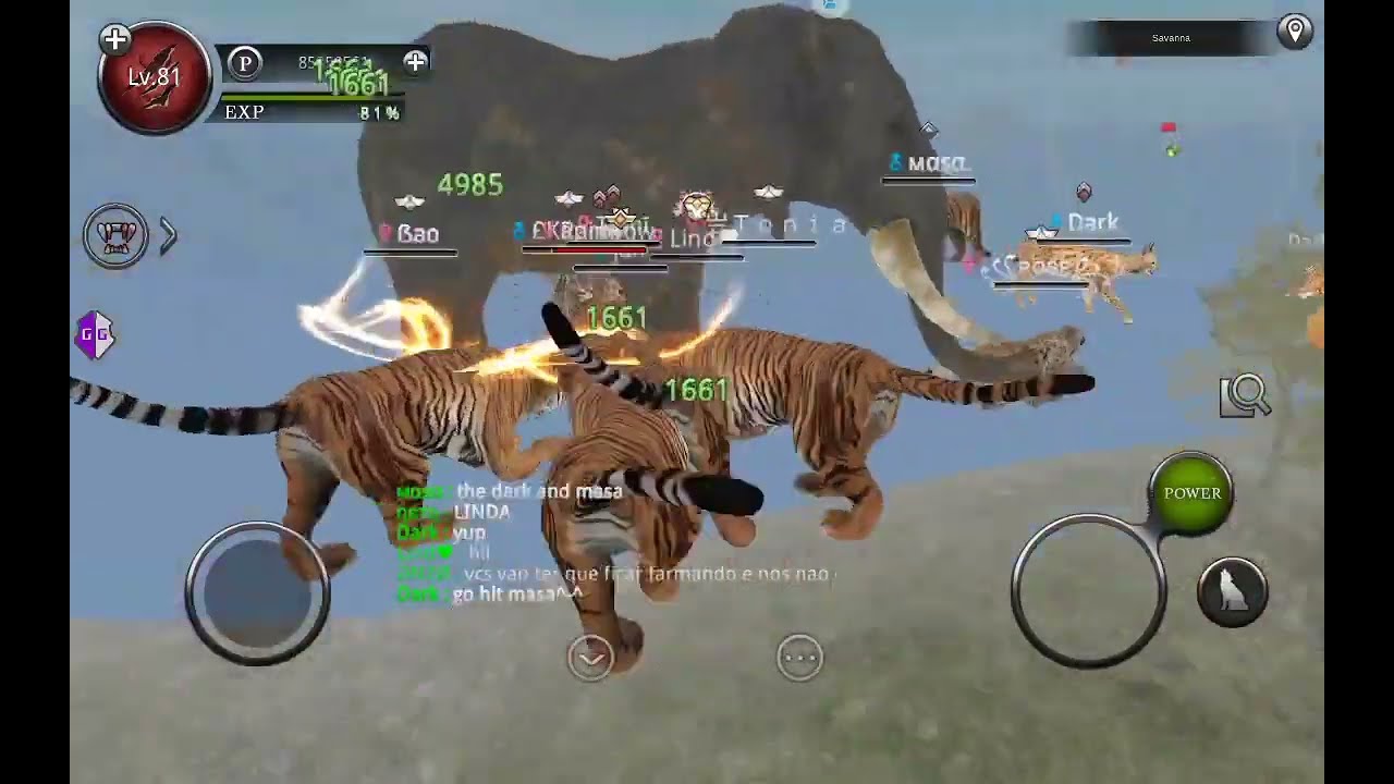 Wild Animals Online with my friend Dark and others