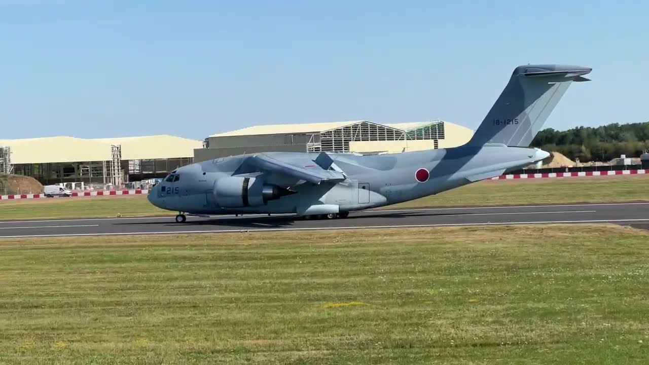 Japanese Kawasaki C-2 arriving into RIAT 2022 - RAF Fairford