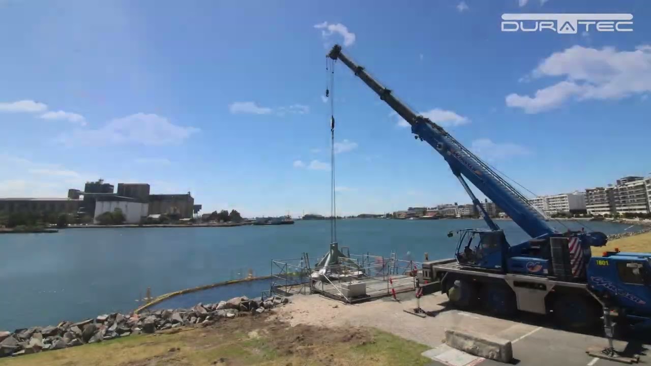 Newcastle Nav Aid 52 Tower Installation Time-lapse